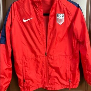 Nike Kids Soccer Red and Blue USA windbreaker